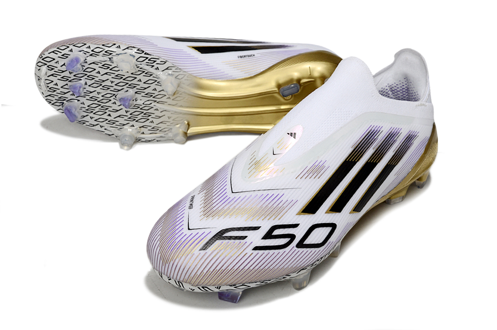 Chuteiras Adidas F50 Elite FG - Branca/Dourada 5