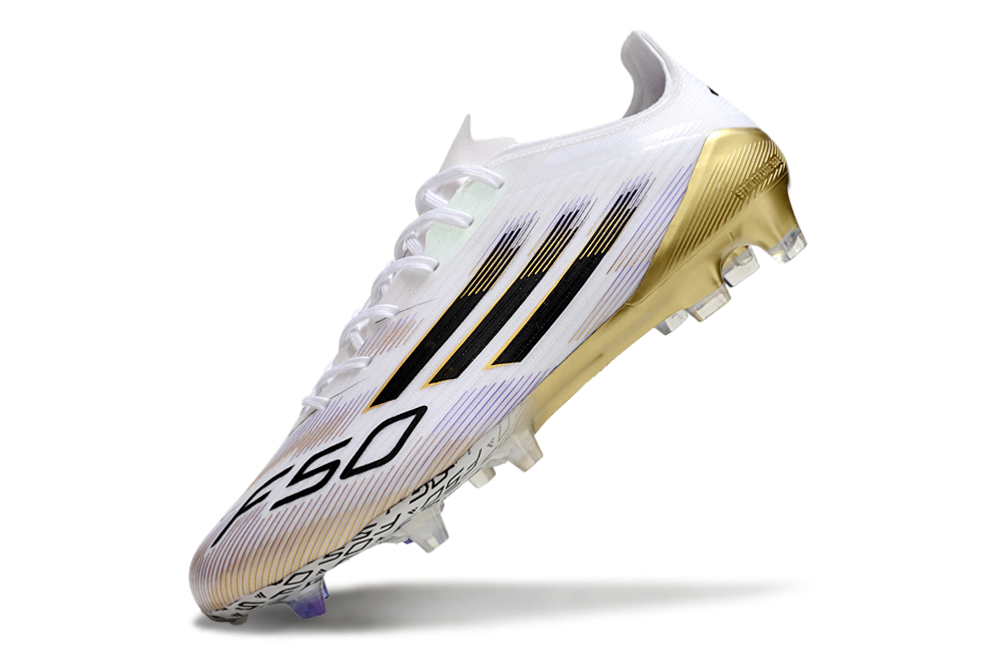 Chuteiras Adidas F50 Elite FG - Branca/Dourada  5