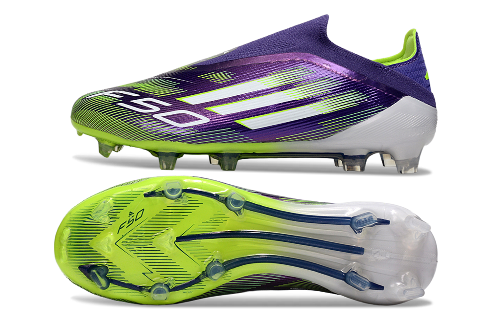 Chuteiras Adidas F50 Elite FG - Azul/Amarela 4