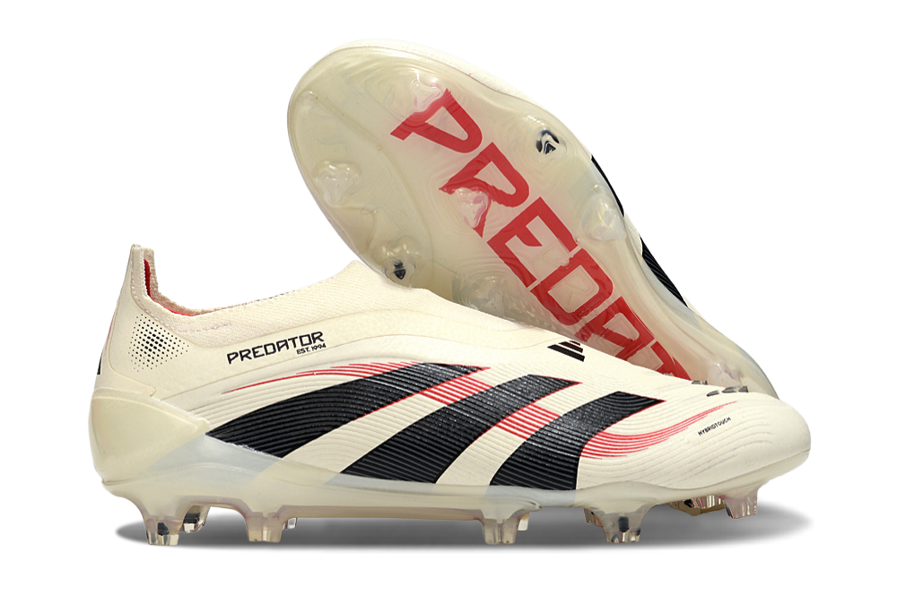 Chuteira Adidas Predator 25º Generation FG Elite Tongue - Branca/Preta/Vermelho  1
