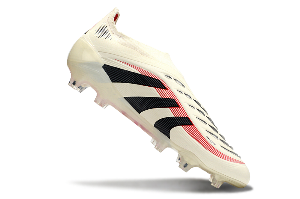 Chuteira Adidas Predator 25º Generation FG Elite Tongue - Branca/Preta/Vermelho  2