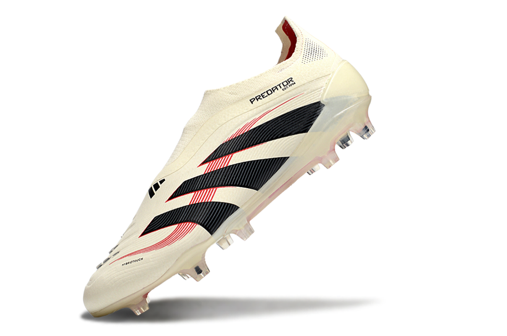 Chuteira Adidas Predator 25º Generation FG Elite Tongue - Branca/Preta/Vermelho  3