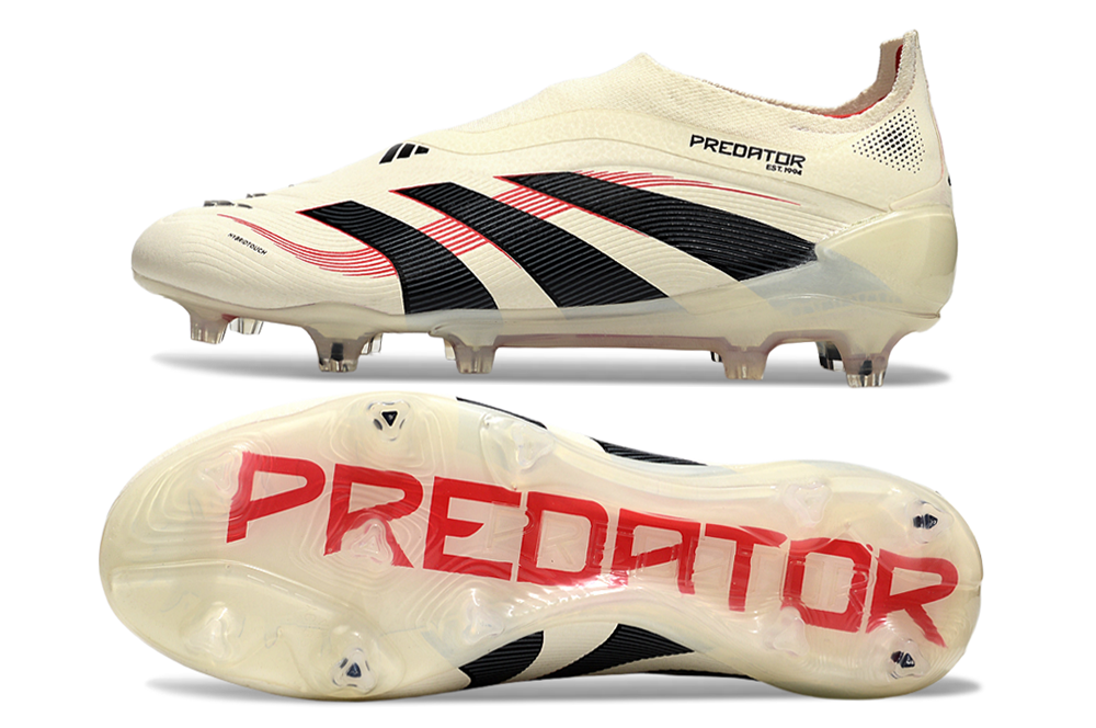 Chuteira Adidas Predator 25º Generation FG Elite Tongue - Branca/Preta/Vermelho  6
