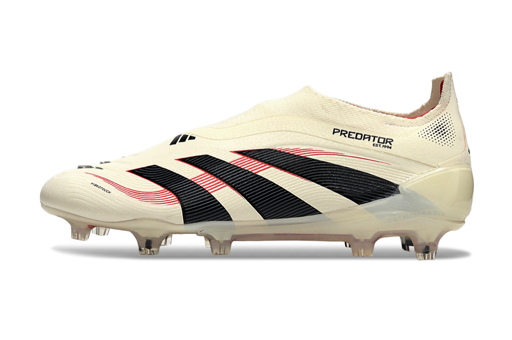 Chuteira Adidas Predator 25º Generation FG Elite Tongue - Branca/Preta/Vermelho  7