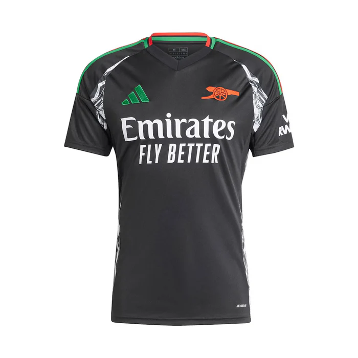 ARSENAL AWAY 24-25 PRETA E VERMELHO 1