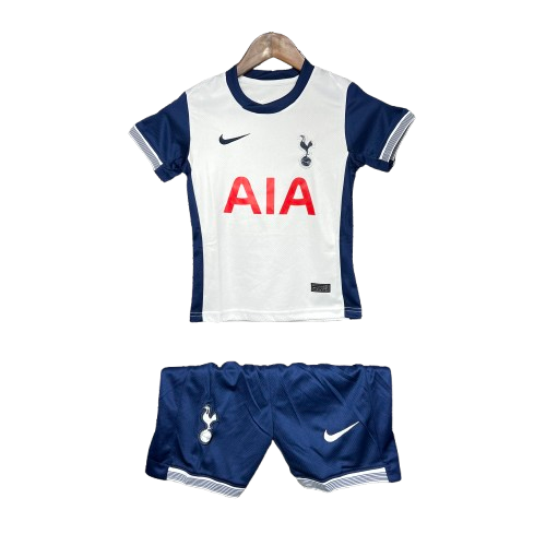 KIT CRIANÇA TOTTENHAM HOME 24-25 Branca e Azul 1