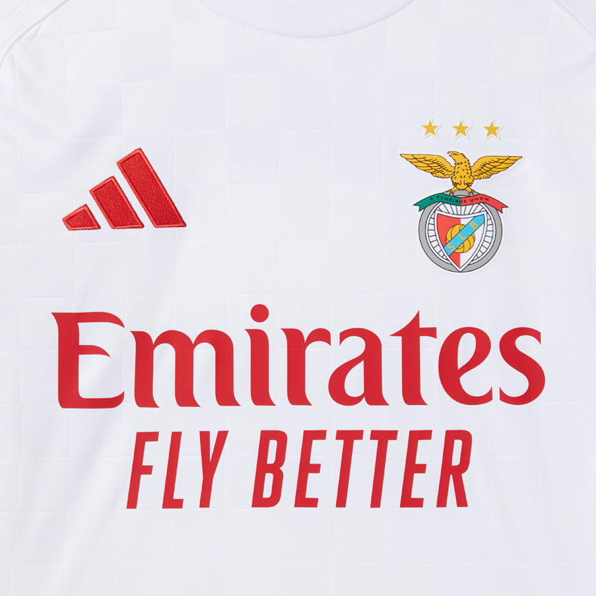 Camisola Alternativa SL Benfica 25/26 Adidas - Branca 3