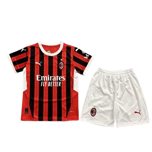 Kit Criança Principal Milan 24-25 Vermelha e Preta 1