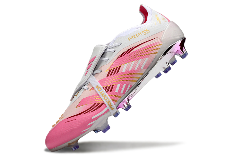 Chuteira adidas Predator Elite Tongue FG - Rosa   2