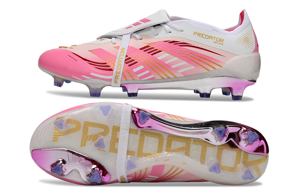 Chuteira adidas Predator Elite Tongue FG - Rosa   5
