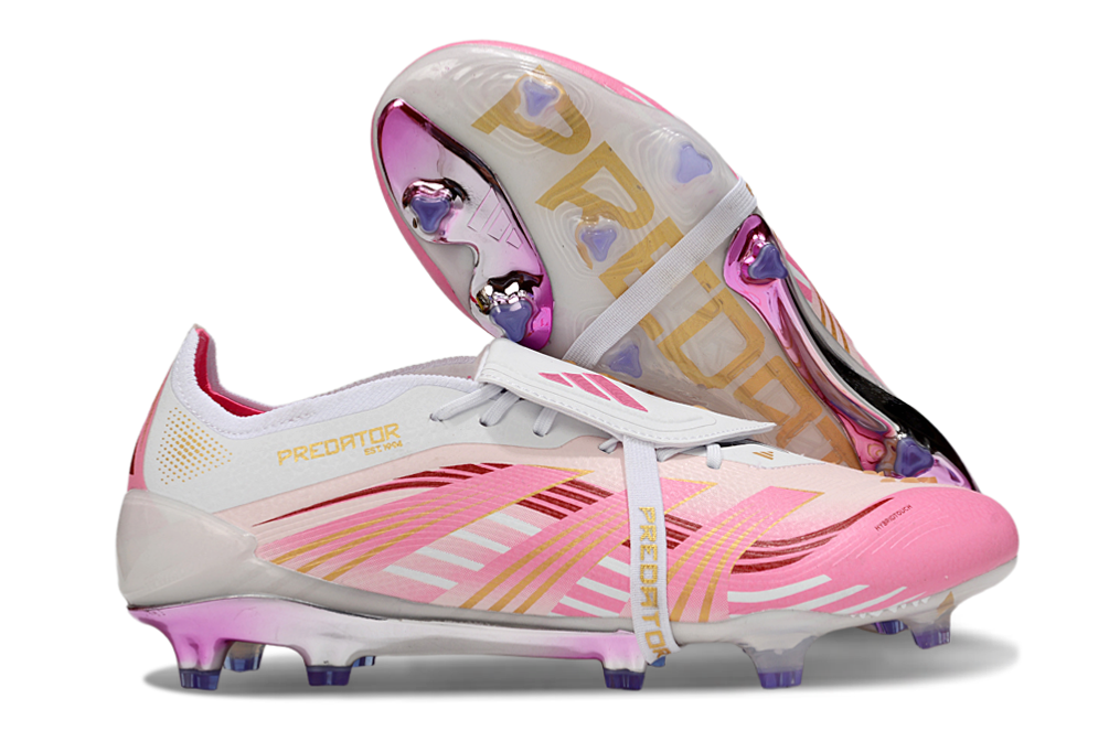Chuteira adidas Predator Elite Tongue FG - Rosa   1