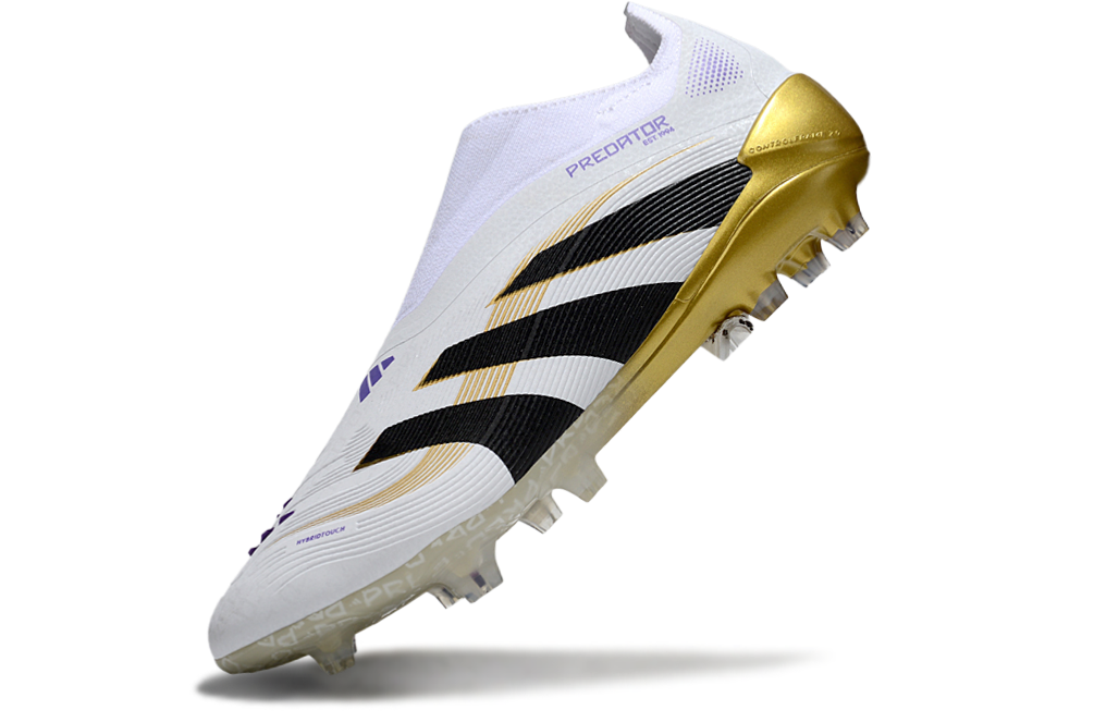 Chuteira Adidas Predator Elite FG - Brancas/Douradas - Ed. Mundial de clubes  2