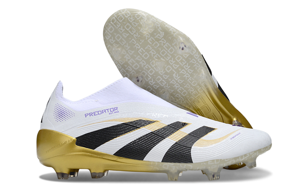 Chuteira Adidas Predator Elite FG - Brancas/Douradas - Ed. Mundial de clubes  1