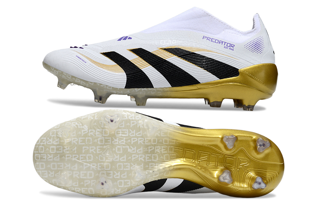 Chuteira Adidas Predator Elite FG - Brancas/Douradas - Ed. Mundial de clubes  4