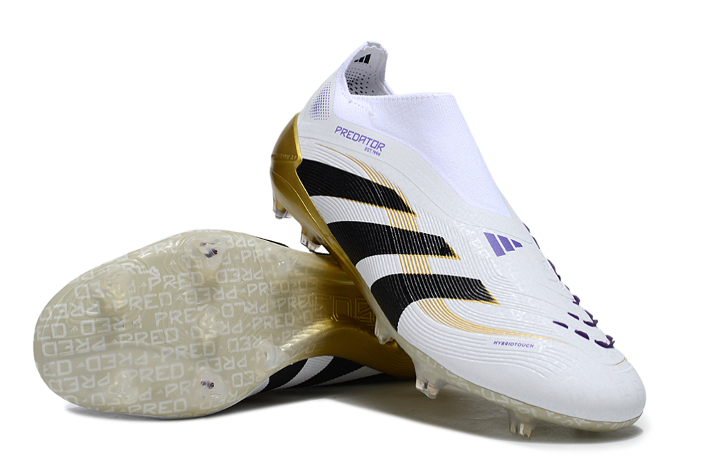 Chuteira Adidas Predator Elite FG - Brancas/Douradas - Ed. Mundial de clubes  5