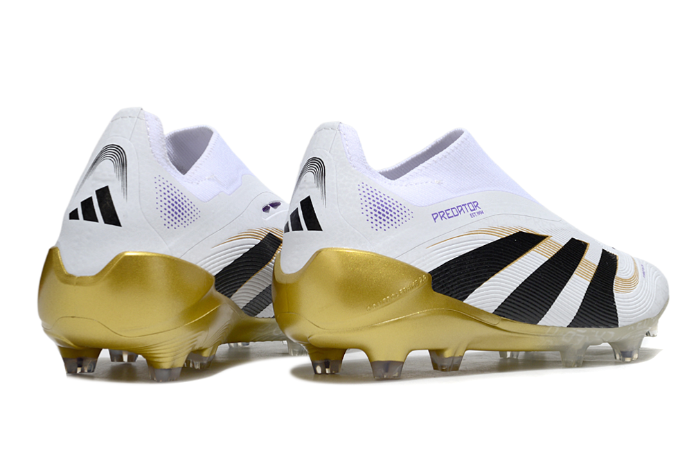 Chuteira Adidas Predator Elite FG - Brancas/Douradas - Ed. Mundial de clubes  6