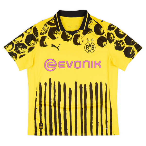 Camisola Principal Borussia Dortmund 25/26 Puma - Amarela/Preta - World Cup 1