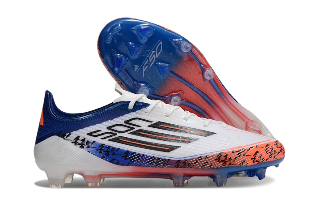 Chuteiras Adidas F50 Elite FG - Ed. Especial SON - Branca/Azul - ENTREGA IMEDIATA 1