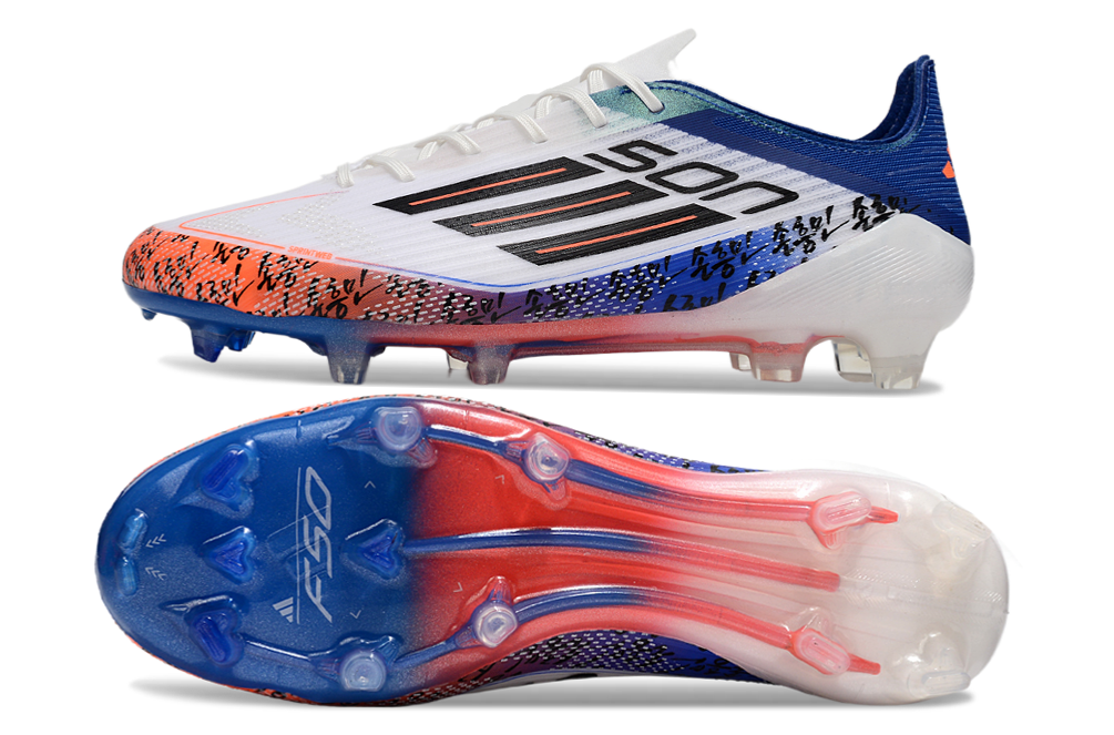 Chuteiras Adidas F50 Elite FG - Ed. Especial SON - Branca/Azul - ENTREGA IMEDIATA 2