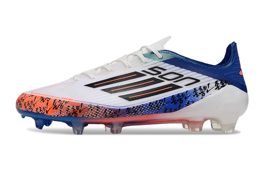 Chuteiras Adidas F50 Elite FG - Ed. Especial SON - Branca/Azul - ENTREGA IMEDIATA 7