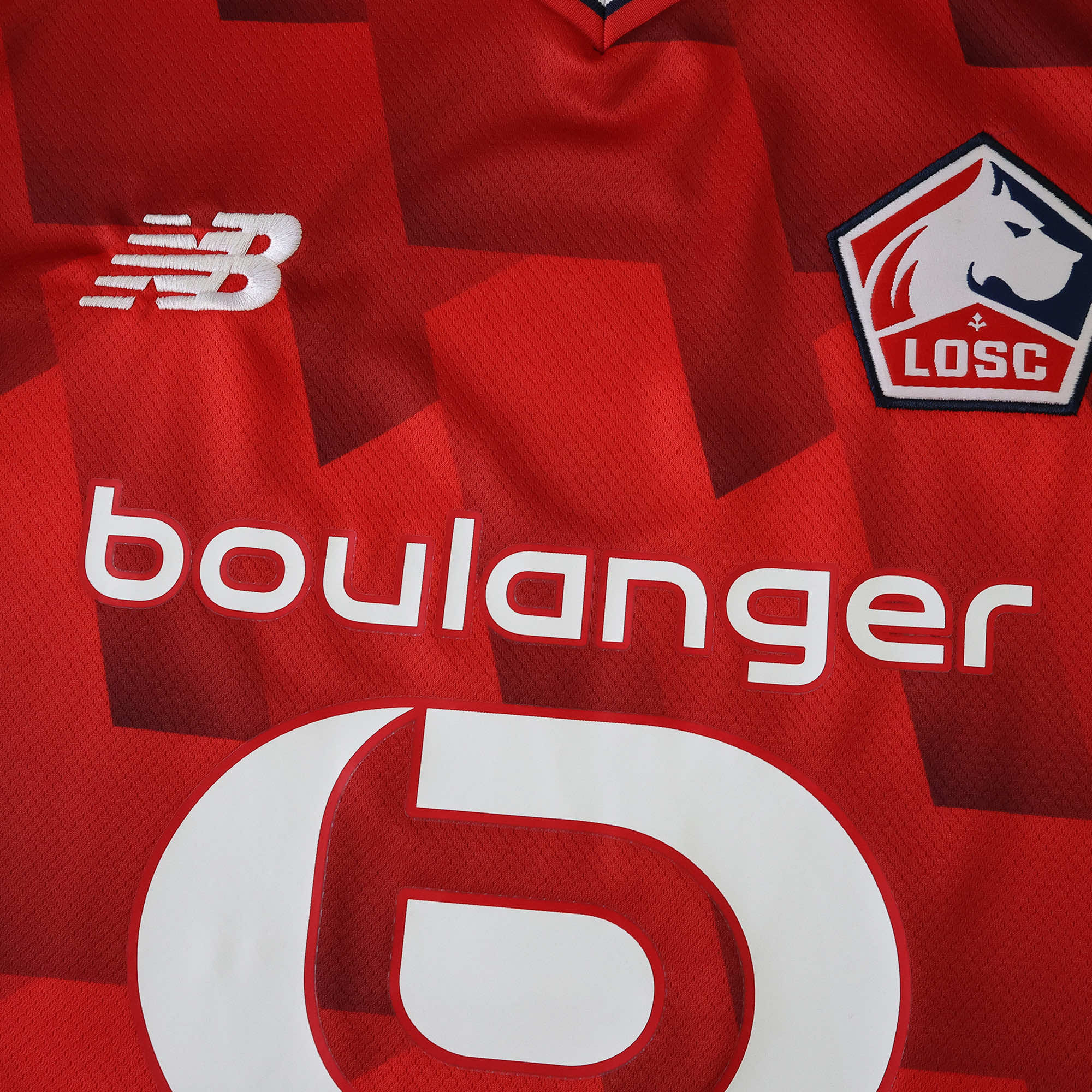 Camisola Principal Lille 25/26 New Balance - Vermelha 4