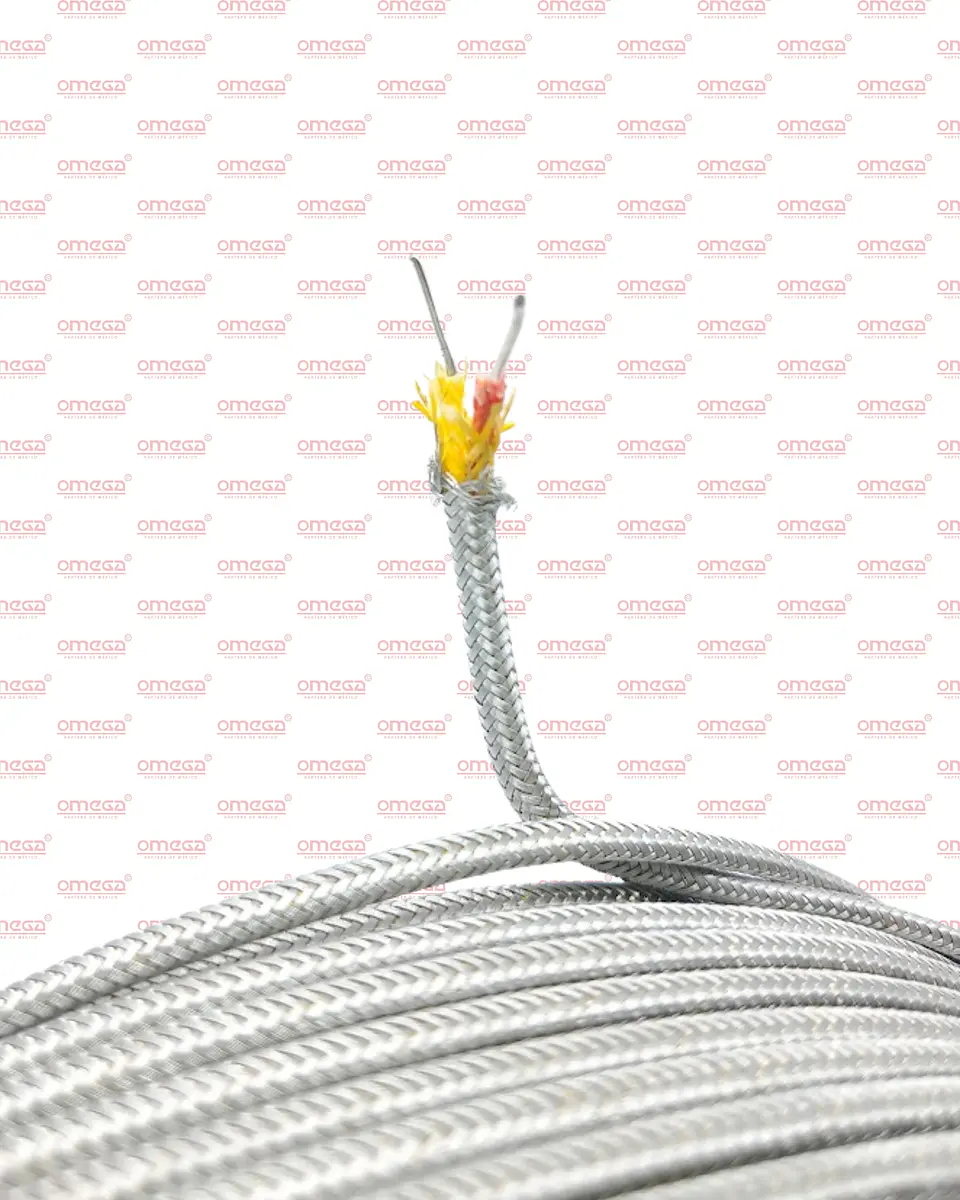 Cable Termopar Tipo K 100 m con Fibra y Malla 2