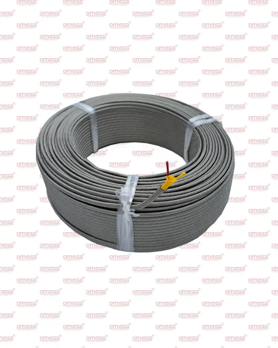 Cable Termopar Tipo K 100 m con Fibra y Malla 3