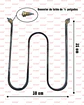 Resistencia Tubular para Baño María Tipo W | 2000 W | 120V - thumbnail 1