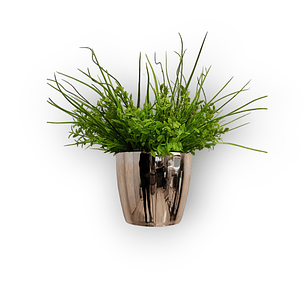 Matero Plástico Metalizado 17 cm