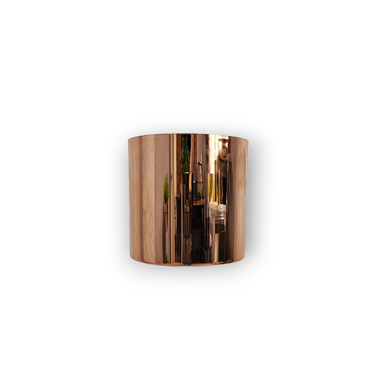 Matero Plástico Cilindro Metalizado de 21 cm 2