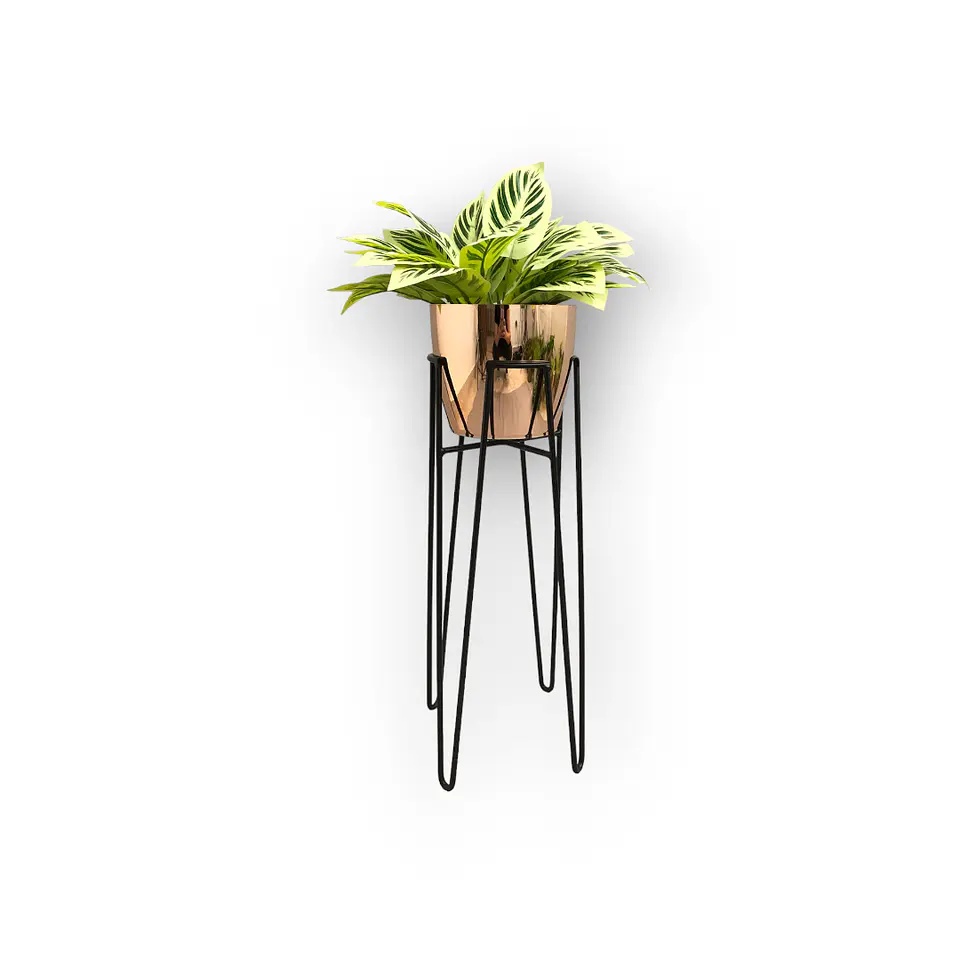 Base Izar 50 cm Con Matero Metalizado 2