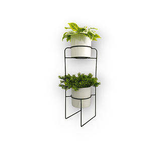 Base Baham Doble Cilindro Con Matero Plástico