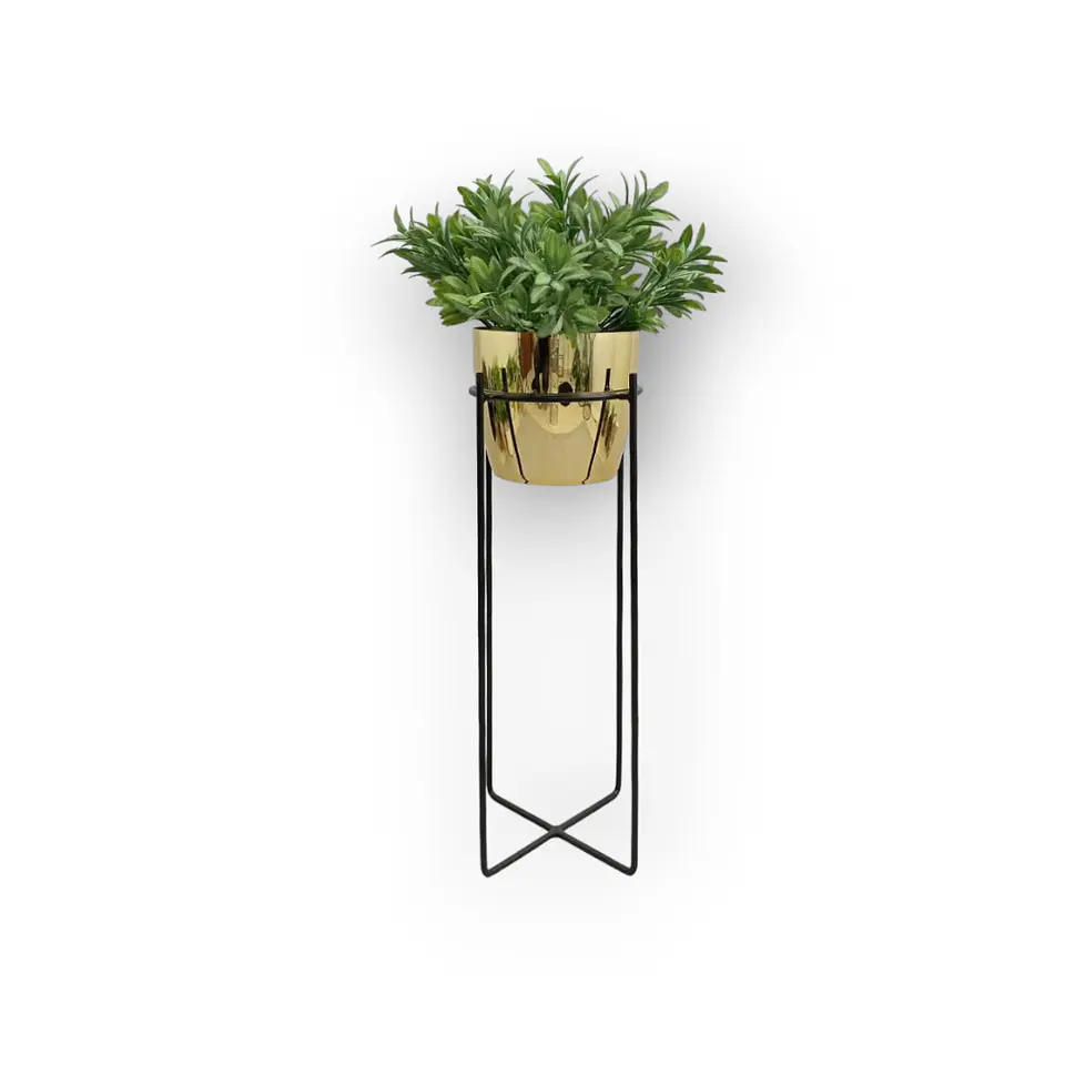Base Celeste 50cm Con Matero Metalizado 1