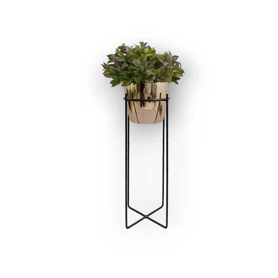 Base Celeste 50cm Con Matero Metalizado 3