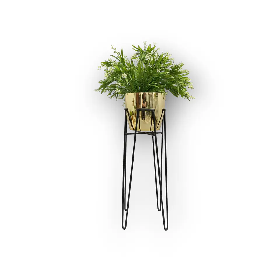 Base Izar 50 cm Con Matero Metalizado 3