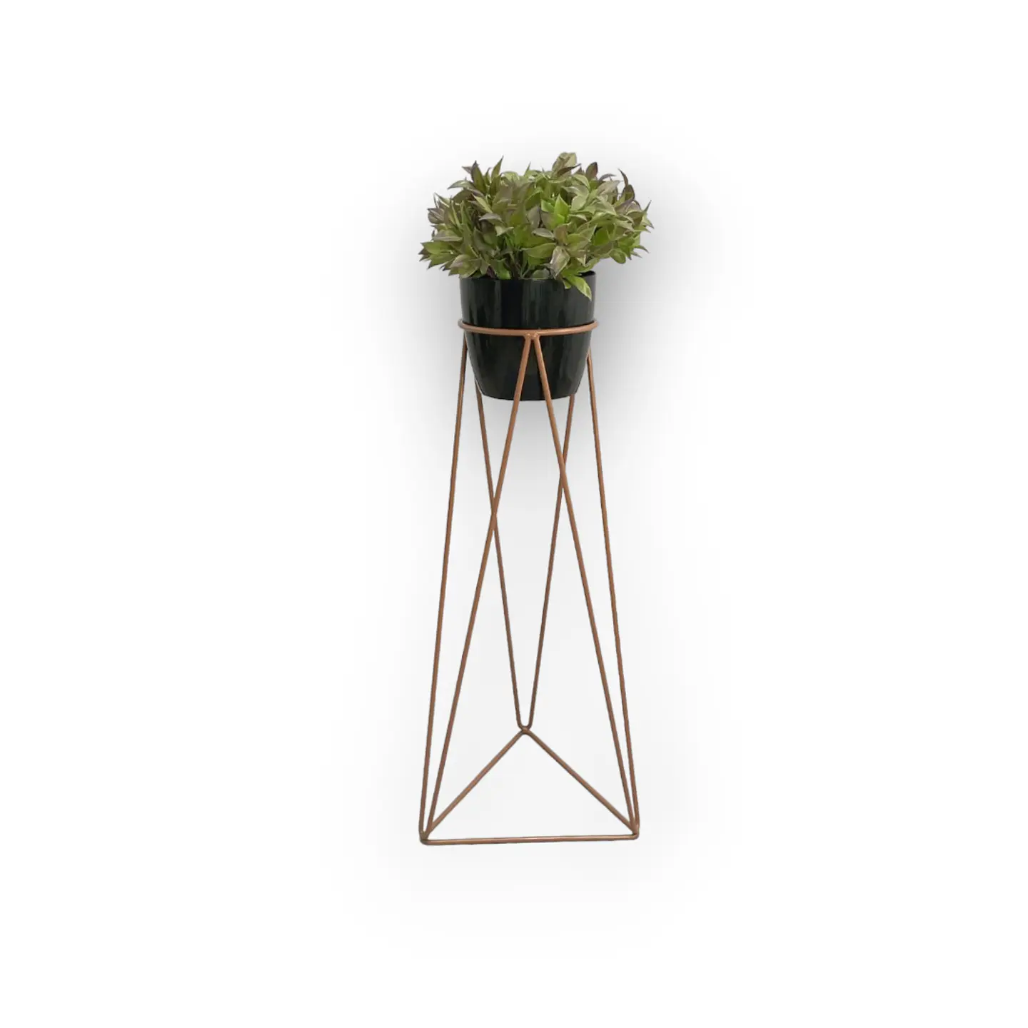 Base Acamar Cobre 70cm Con Matero Plástico 2