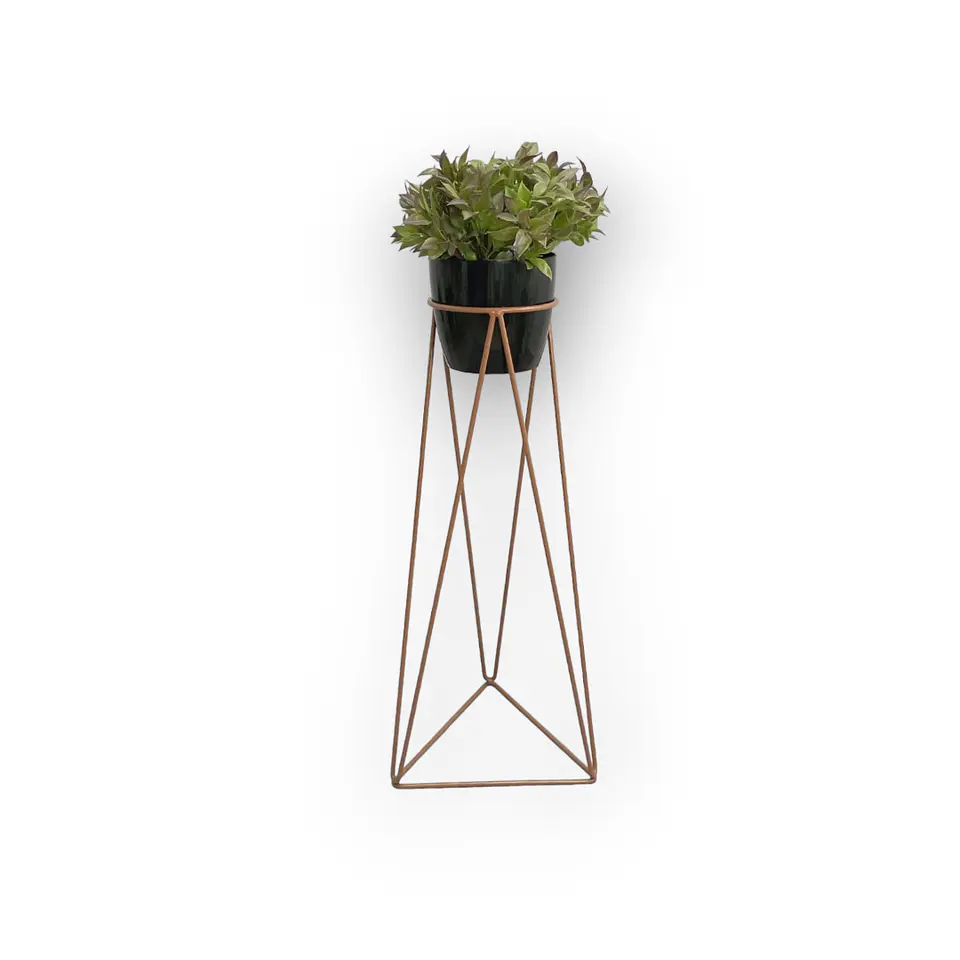 Base Acamar Cobre 70cm Con Matero Plástico 2