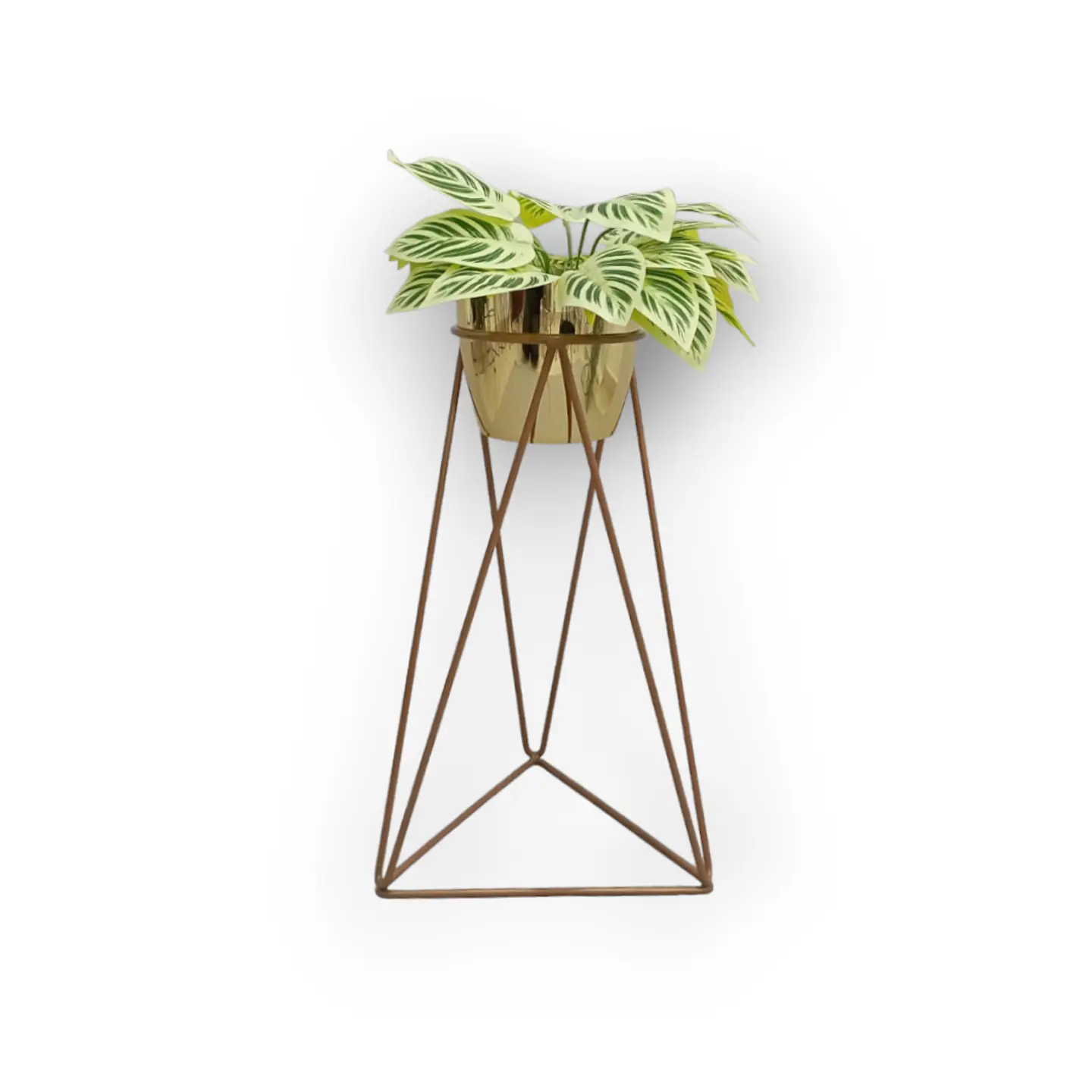 Base Acamar Cobre de 50cm Con Matero Metalizado  1