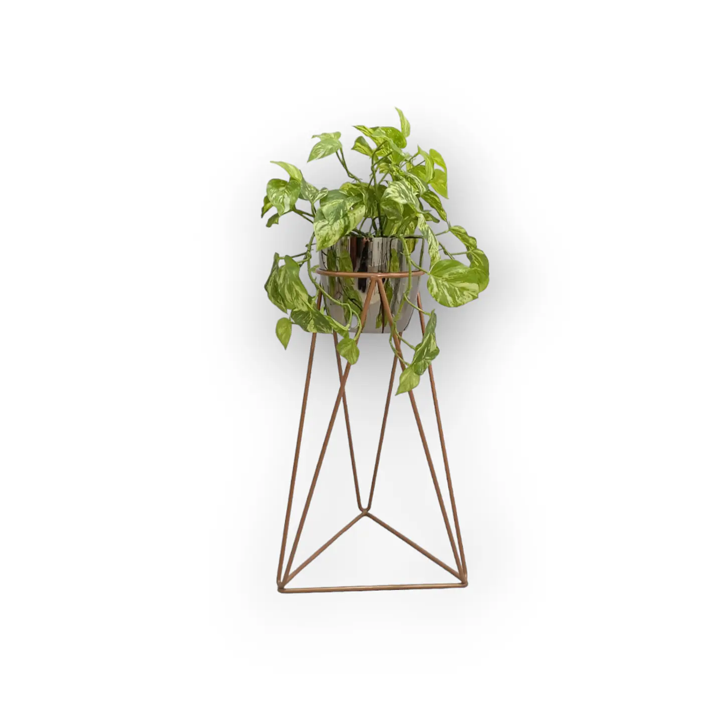 Base Acamar Cobre de 50cm Con Matero Metalizado  2