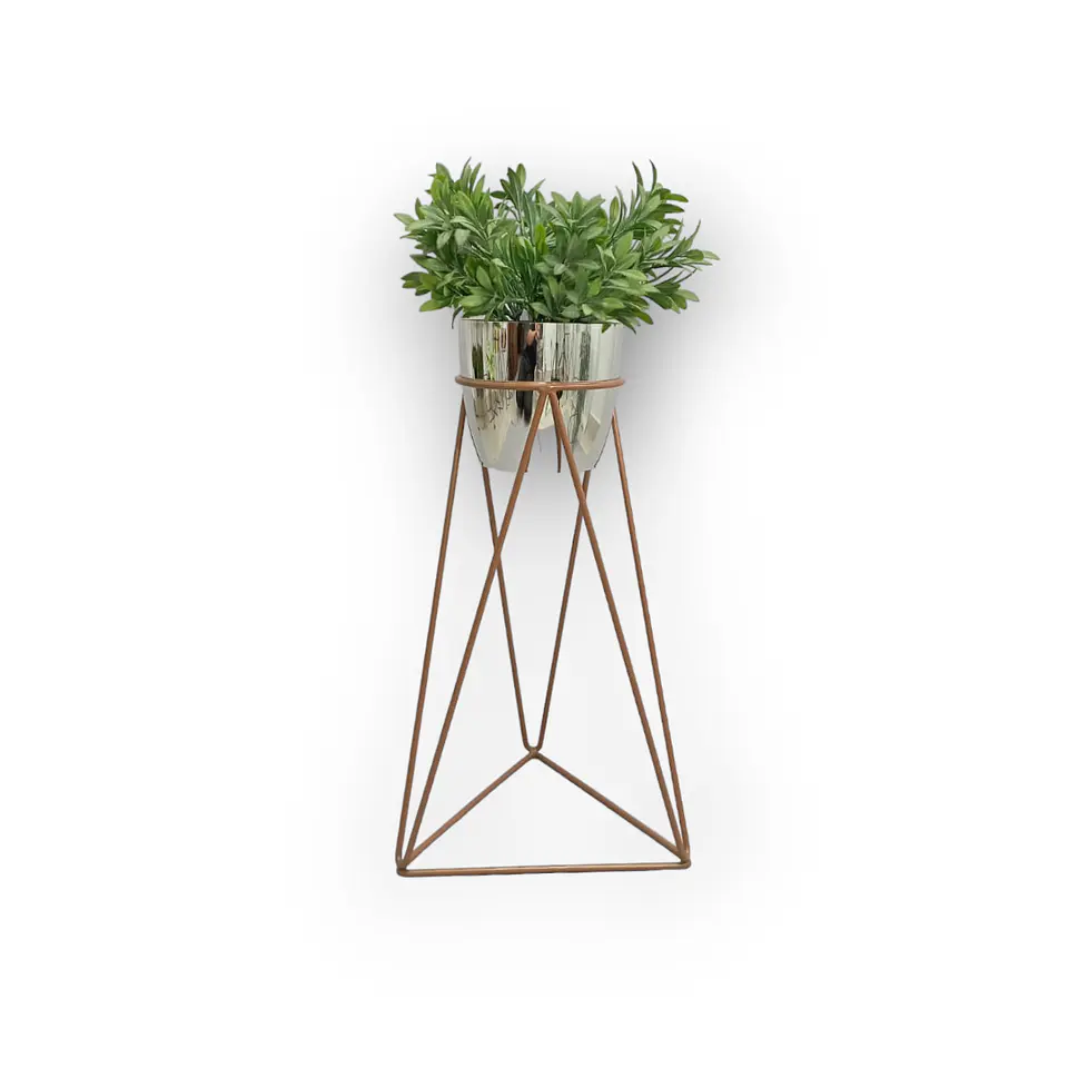 Base Acamar Cobre de 50cm Con Matero Metalizado  3