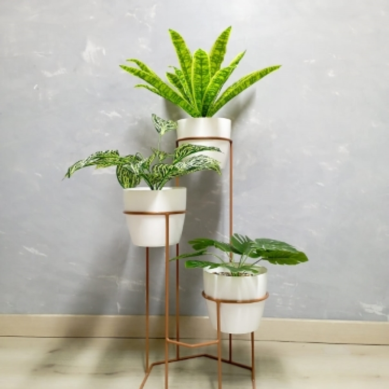 Base Dumar con 3 Materos Plásticos 7