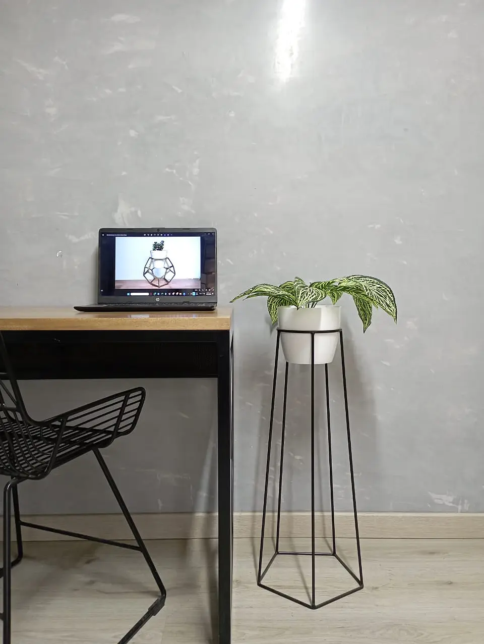 Soporte para Plantas Cetus 70 cm - Estilo Moderno y Minimalista (Incluye Matera) 2