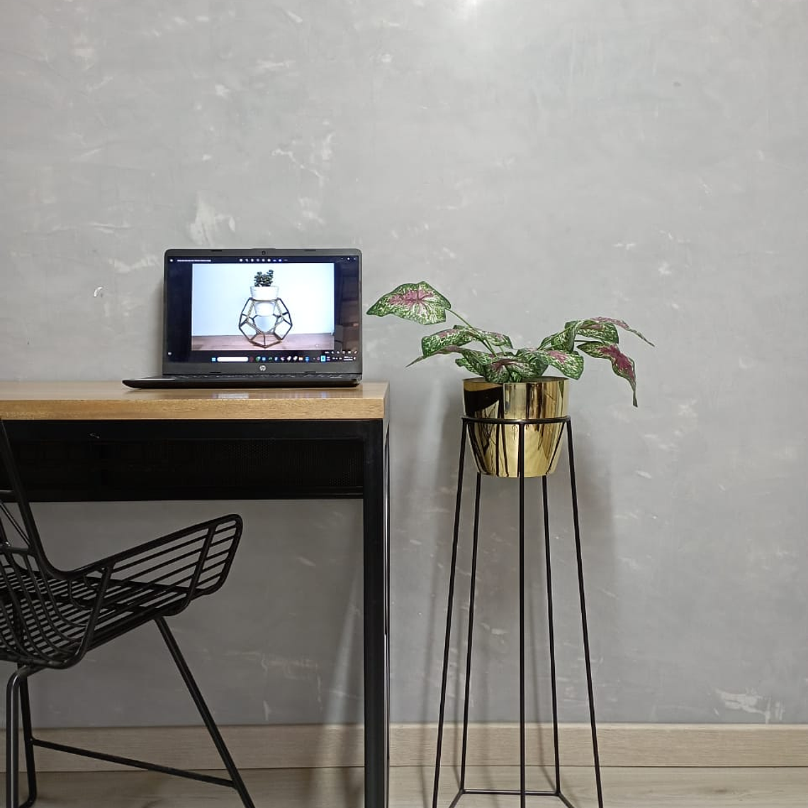 Base Cetus 70cm Con Matero Metalizado 2