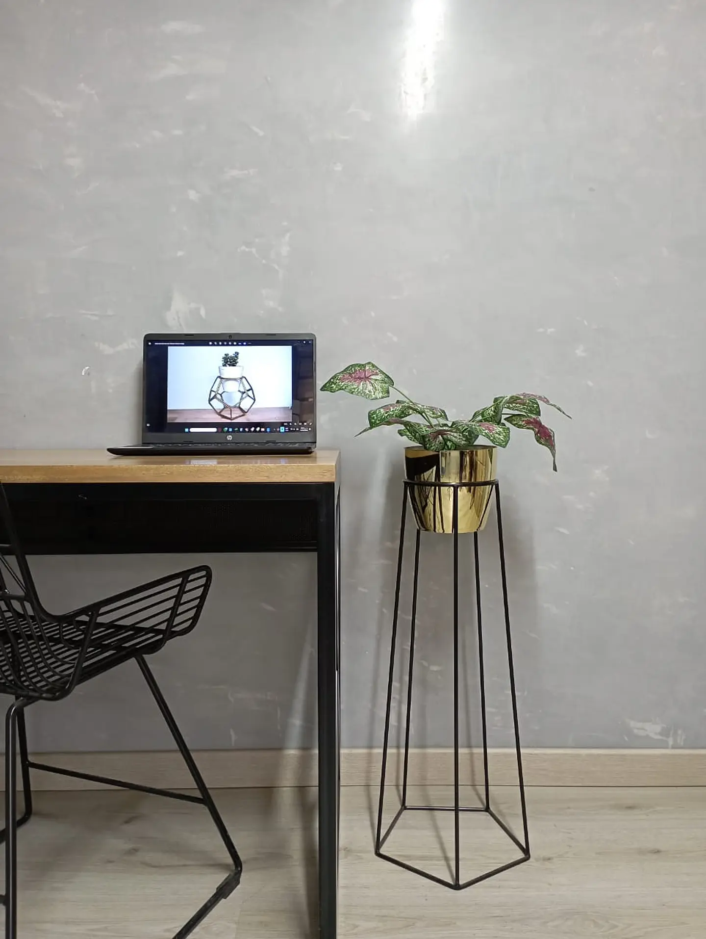 Base Cetus 70cm Con Matero Metalizado 2