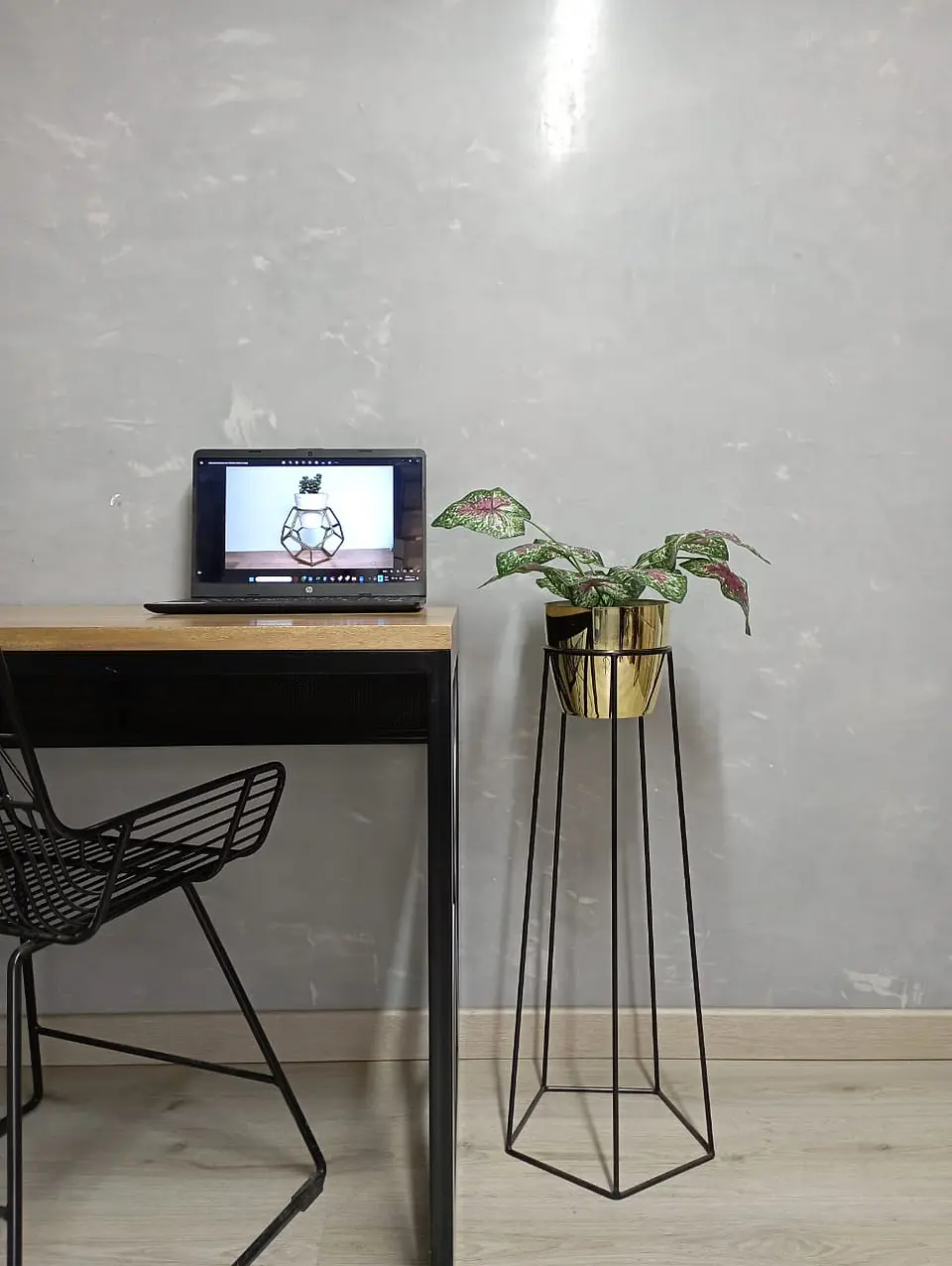 Base Cetus 70cm Con Matero Metalizado 2