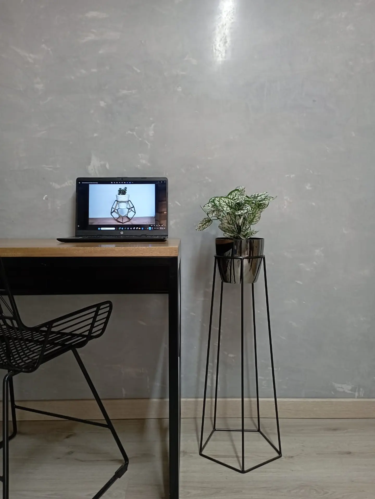 Base Cetus 70cm Con Matero Metalizado 3