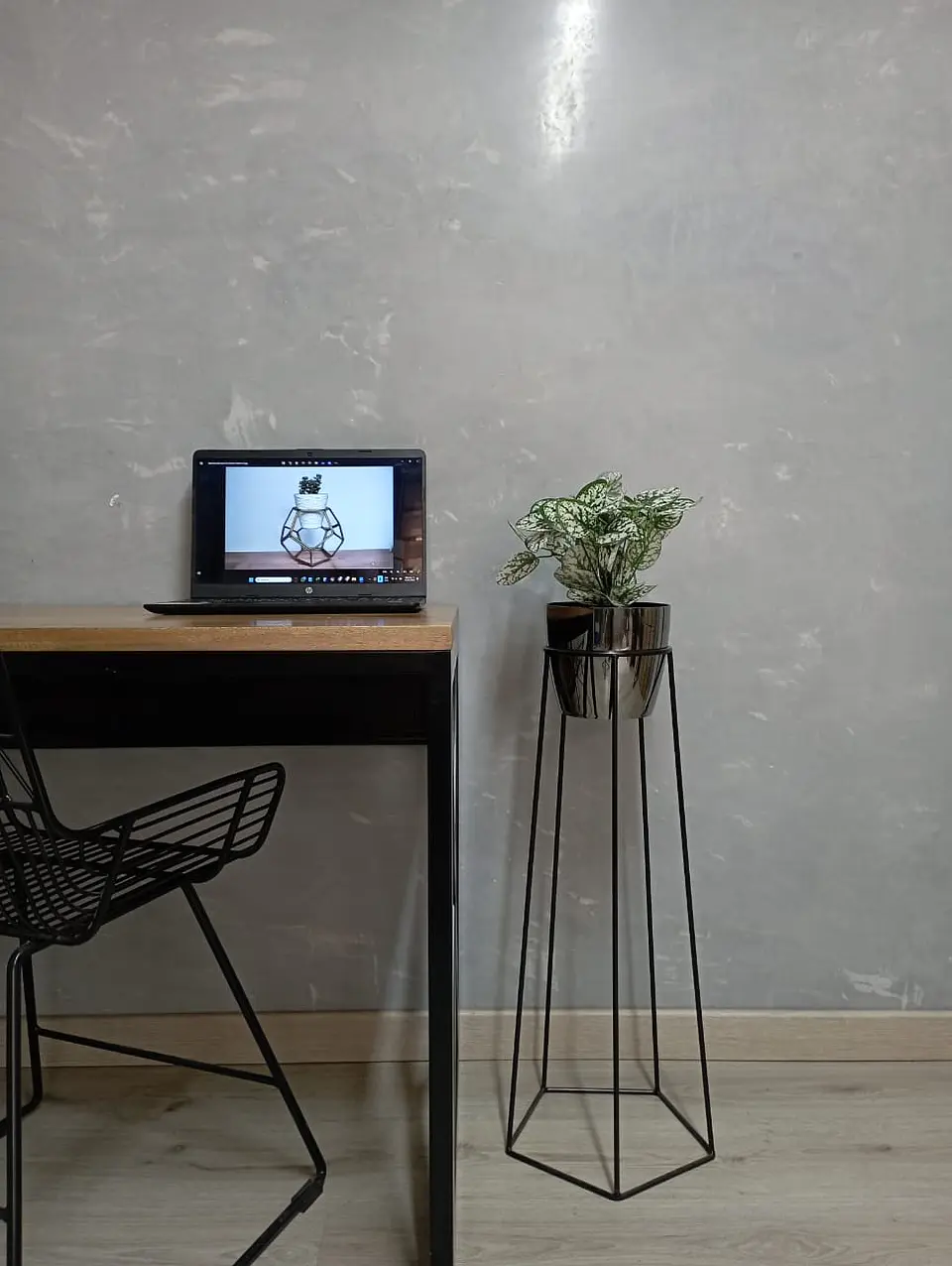 Base Cetus 70cm Con Matero Metalizado 3