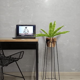 Base Cetus 70cm Con Matero Metalizado