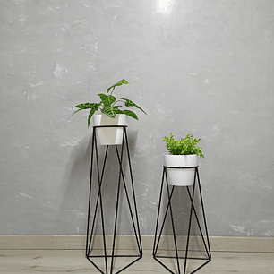 Set Base Acamar Negra Con Matero Plástico 