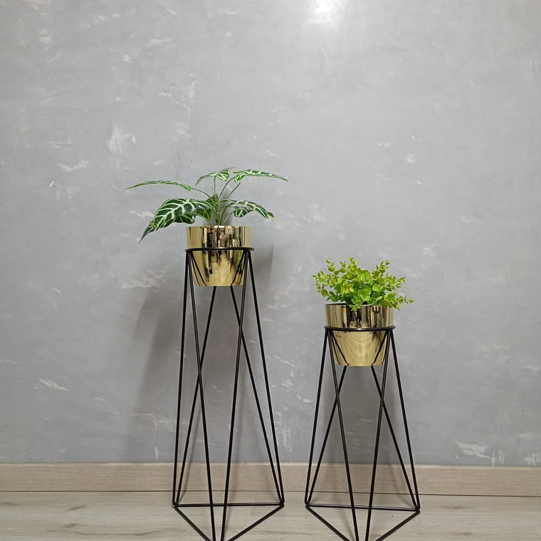 Set Base Acamar Negra Con Matero Metalizado 3